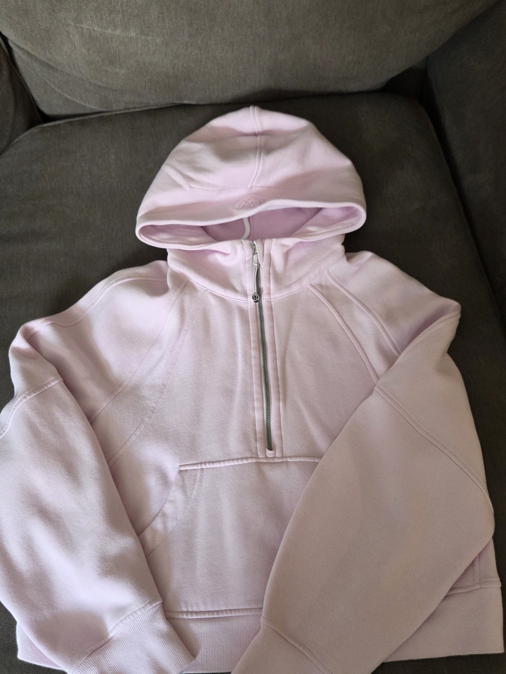 lululemon athletica Light Pink Half-Zip Hoodie